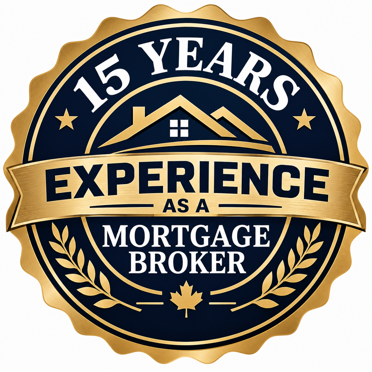 15 years experience as a mortgage broker badge